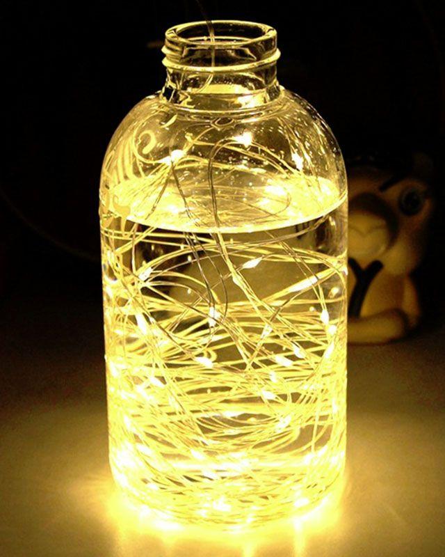 Ночник своими руками из гирлянды капельки росы