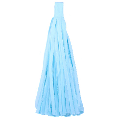 Помпон "Кисточка" 35 х 25 см 10 листов голубой