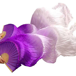 Веер-вейл для танцев 2 шт 57см х 1,5м №3, сиреневый+св.фиолетовый+белый