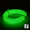 Шнур неоновый светящийся от USB 3 м, зеленый